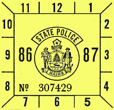 (image for) 1986-87 Maine inspection sticker - Click Image to Close